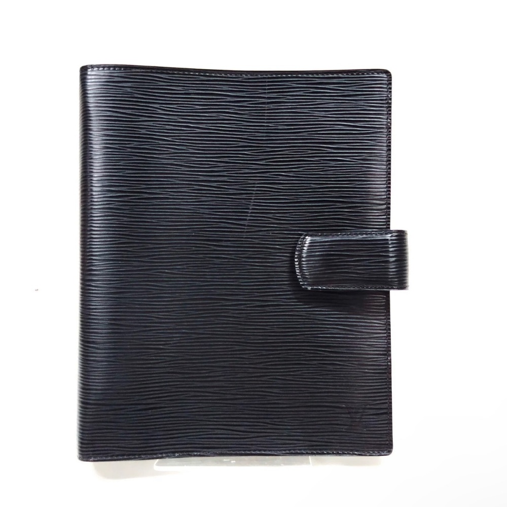 Louis Vuitton LV Diary Cover R20212 Agenda GM Black Epi